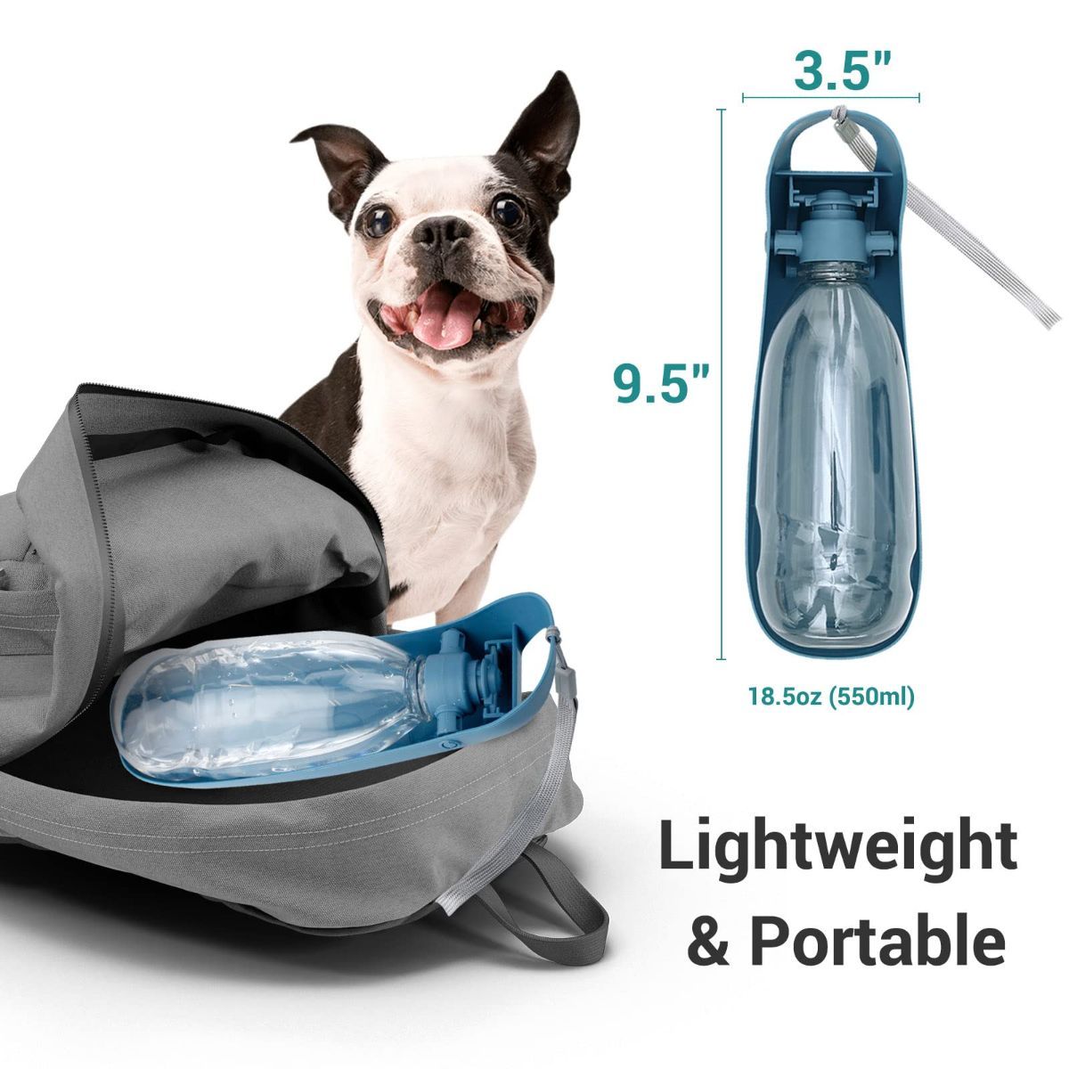 Large Portable Dog Water Bottle - Leak Proof Pet Water Bottle