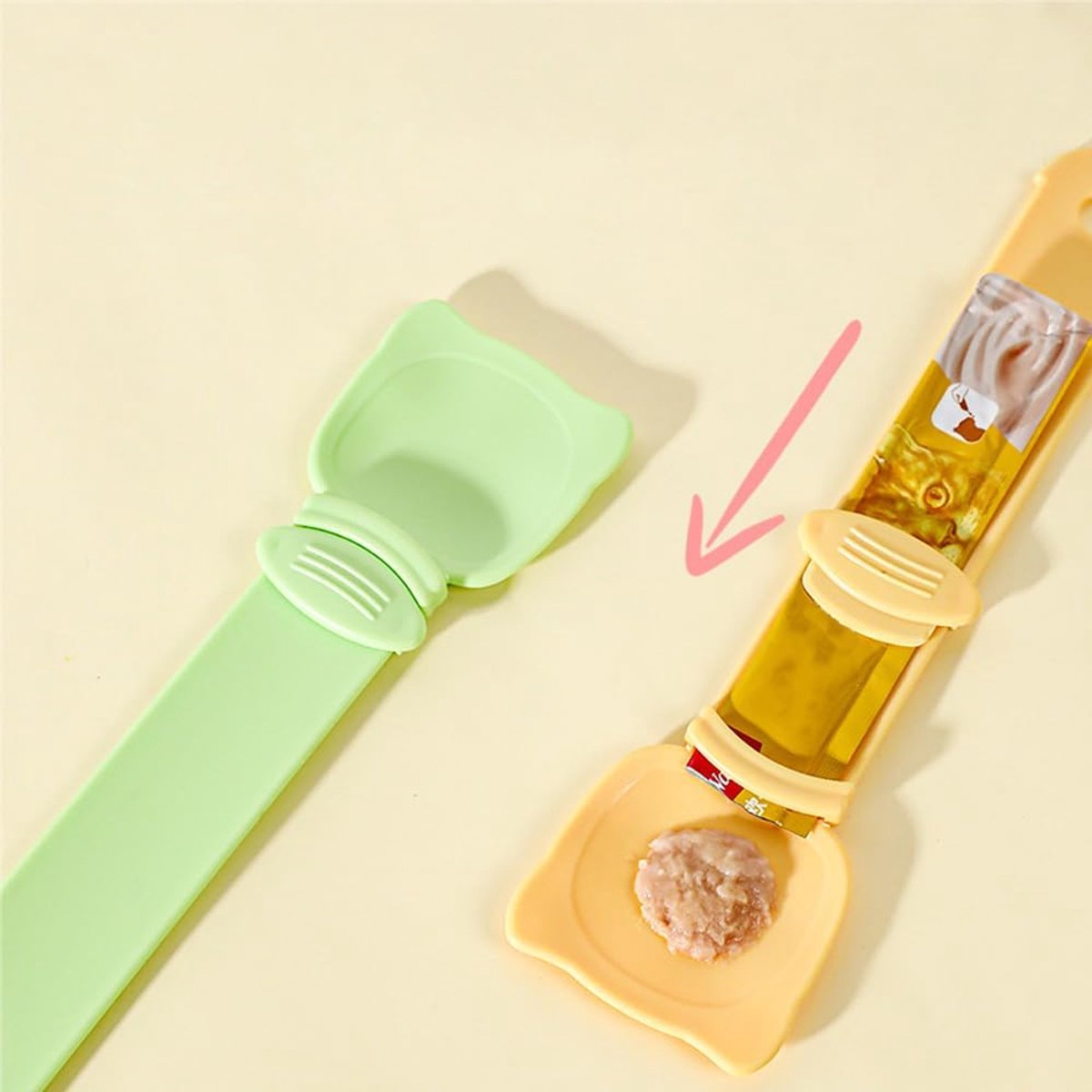 Cat Treat Squeeze Spoons – Mess-Free Feeding for Wet Food & Purees, Set of 3