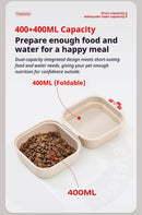 Foldable Outdoor Pet Bowl - Light Brown