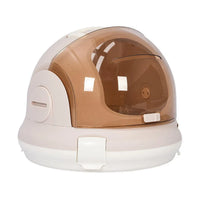 Large Capacity Cat & Kitten Travel Carrier – Space Capsule Design, Champagne