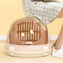 Large Capacity Cat & Kitten Travel Carrier – Space Capsule Design, Champagne