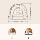 Large Capacity Cat & Kitten Travel Carrier – Space Capsule Design, Grey