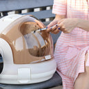 Large Capacity Cat & Kitten Travel Carrier – Space Capsule Design, Grey