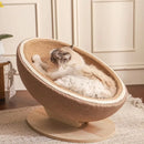 Egg Shell Cat Scratcher Nest – Combo Scratching Pad & Lounge