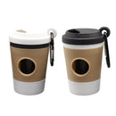 On-the-Go Coffee Cup Poop Bag Dispenser - Black