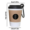 On-the-Go Coffee Cup Poop Bag Dispenser - Black