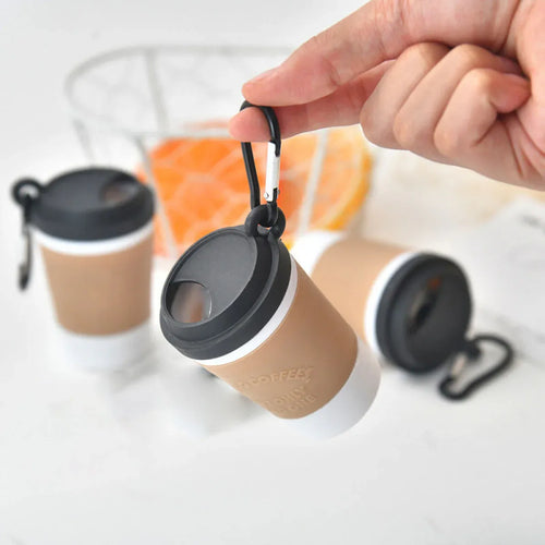 On-the-Go Coffee Cup Poop Bag Dispenser - Black