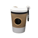 On-the-Go Coffee Cup Poop Bag Dispenser – White