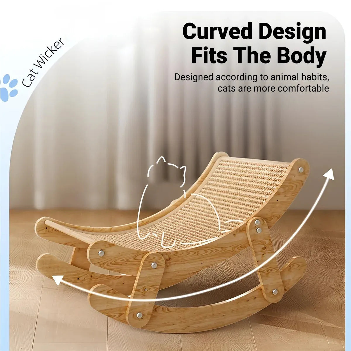 Cozy Cat Rocking Lounge Chair & Scratcher