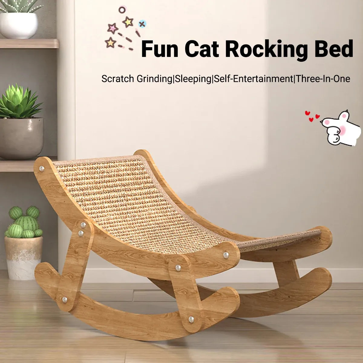 Cozy Cat Rocking Lounge Chair & Scratcher