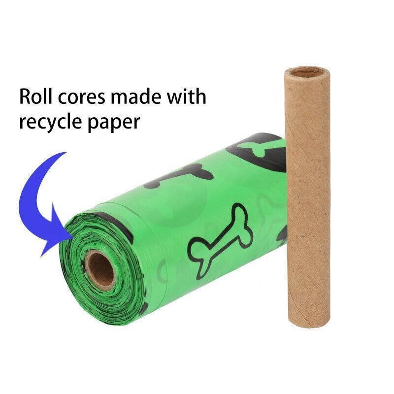 Biodegradable & Compostable Dog Poo Bags - 8 Rolls(120 Bags)