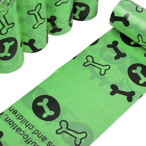 Biodegradable & Compostable Dog Poo Bags - 8 Rolls(120 Bags)