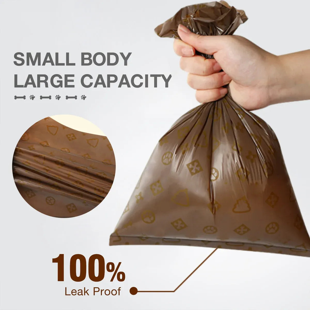 Coffee-Scented Poop Bags for Dogs & Cats – Leak-Proof, Bulk Pack of 18 rolls/270 Bags