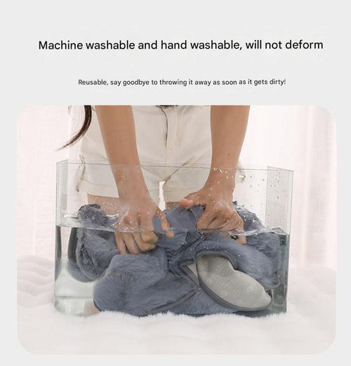 Extra Thick Plush Dog Bed – Winter Warm, Machine Washable & Non-Slip, Grey (120cm)