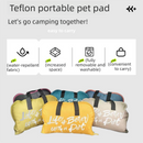 Travel-Ready Pet Bed – Washable, Waterproof, Foldable with Carry Handle - Dark Yellow, Size S