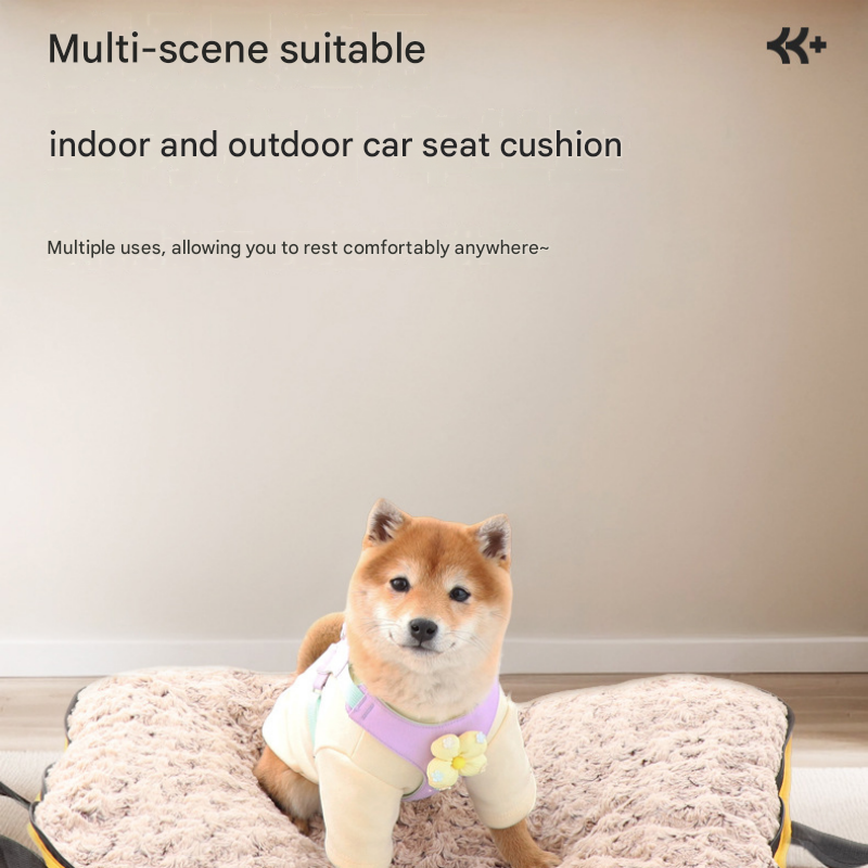 Travel-Ready Pet Bed – Washable, Waterproof, Foldable with Carry Handle - Green, Size S