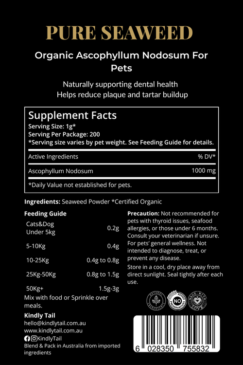 Pure Seaweed Organic Dental Health Care for Dog and Cat